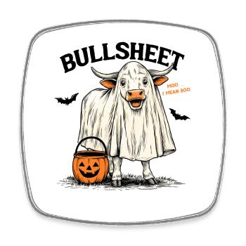 Halloween Cow Costume Funny Pun Animal Fans - Square fridge magnet - white - Front