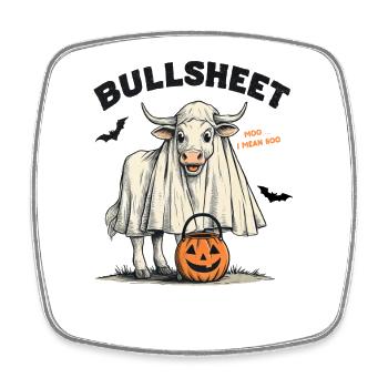 Fête d’Halloween pour déguiser un vache de vache et un porte-animaux de compagnie - Magnet carré - blanc - Devant