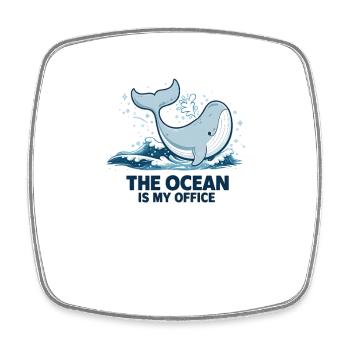 Un cadeau de biologiste marin pour l’amoureux des océans - Magnet carré - blanc - Devant