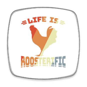 Farm Witz - Square fridge magnet - white - Front