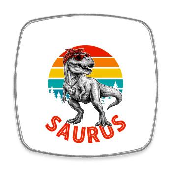 Mamasaurus Maman Dinosaure Cadeau Fête Des Mères - Magnet carré - blanc - Devant