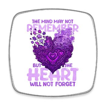 The mind may not remember, but - Square fridge magnet - white - Front