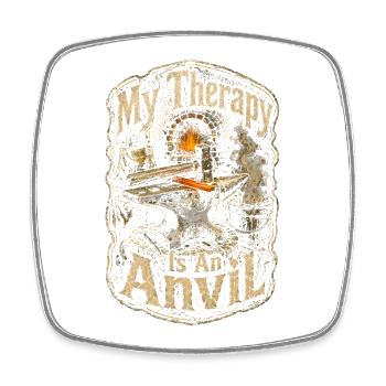 Blacksmith Blacksmith Farrier - Square fridge magnet - white - Front