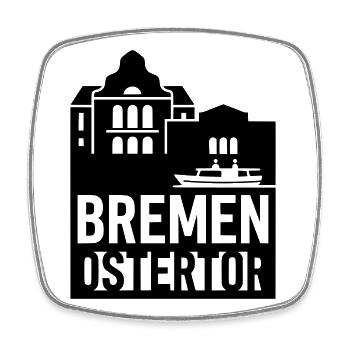 bremen ostertor - Viereckiger Kühlschrankmagnet - Weiß - Vorne