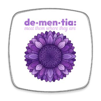 Dementia Blossom Trail Meet Them - Square fridge magnet - white - Front