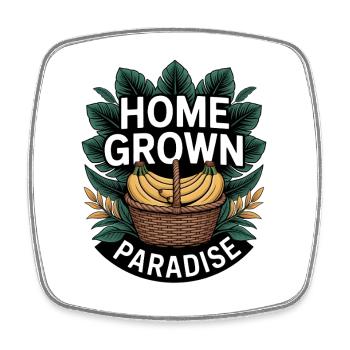 Jardin tropical du Paradis Cultivé à la maison - Magnet carré - blanc - Devant