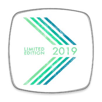 Édition limitée 2019 anniversaires garçons et filles - Magnet carré - blanc - Devant