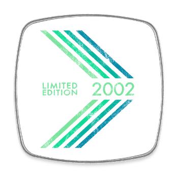 2002 Limited Edition Birthday Man Woman Sport - Square fridge magnet - white - Front