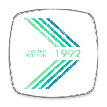 1992 Limited Edition Birthday Man Wife Sports - Square fridge magnet - white - Front