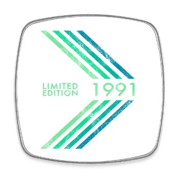 Édition limitée 1991 Anniversaire Homme Femme Sport - Magnet carré - blanc - Devant