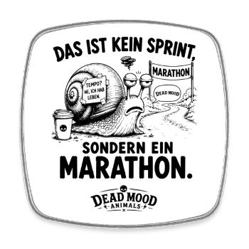 Lustiger Motivationsspruch | Büro Humor | Geschenk - Viereckiger Kühlschrankmagnet - Weiß - Vorne
