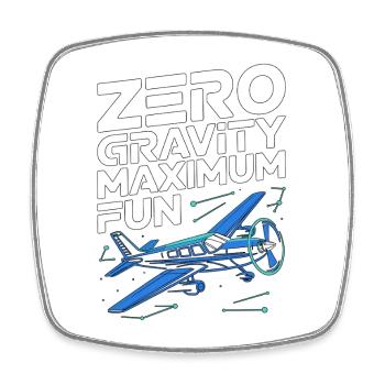 Private Pilot Zero Gravity Maximum Aircraft Pilot - Square fridge magnet - white - Front