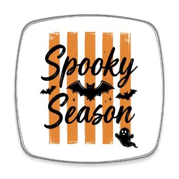 Scénario de Spooky Season Bat - Halloween d’horreur - Magnet carré - blanc - Devant
