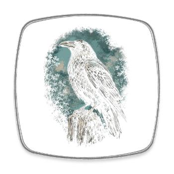 Raven Raven - Magnet carré - blanc - Devant