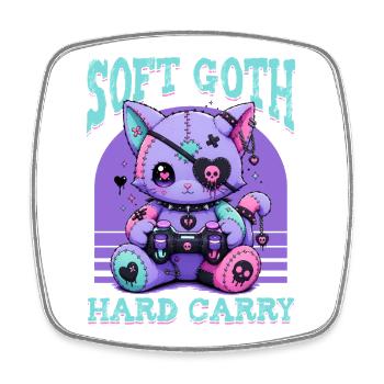 Pastel Goth Soft Goth Gaming Gamer - Magnet carré - blanc - Devant