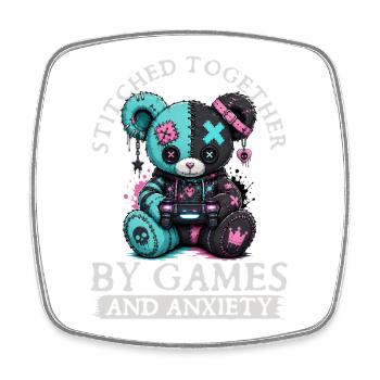 Pastel Goth Soft Goth Gaming Gamer - Magnet carré - blanc - Devant
