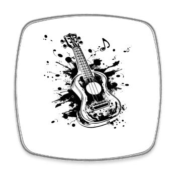 Ukulele Graffiti - Square fridge magnet - white - Front