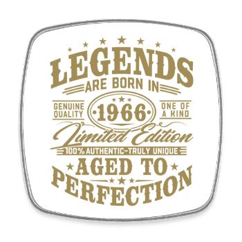 1966 Vintage Vintage Birthday Gift Retro - Square fridge magnet - white - Front