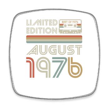 Cassette | Meilleur d’août 1976 | Édition limitée - Magnet carré - blanc - Devant