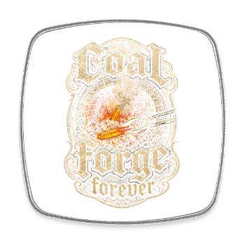 Forgeron Forgeron Maréchal-ferrer Forge à charbon pour toujours - Magnet carré - blanc - Devant
