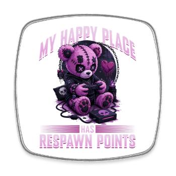Pastel Goth Soft Goth Gaming Gamer - Square fridge magnet - white - Front