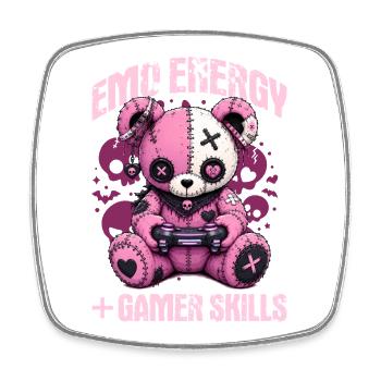 Pastel Goth Soft Goth Gaming Gamer - Square fridge magnet - white - Front