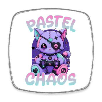 Pastel Goth Soft Goth Gaming Gamer - Square fridge magnet - white - Front