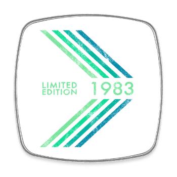 Édition limitée 1983 Sports masculins féminins pour anniversaire - Magnet carré - blanc - Devant