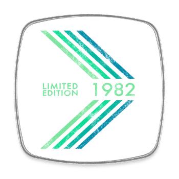 Édition limitée 1982 Anniversaire masculin - Magnet carré - blanc - Devant