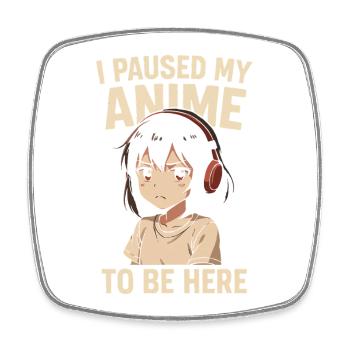 Break Anime - Square fridge magnet - white - Front