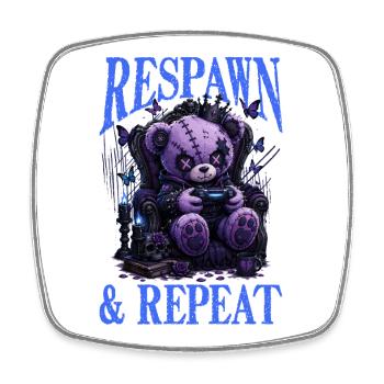Pastel Goth Soft Goth Gaming Gamer - Square fridge magnet - white - Front