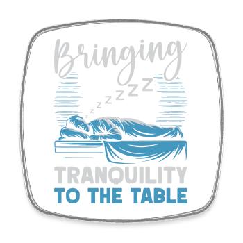 Anesthesiologist Tranquility The Table Anesthesia - Square fridge magnet - white - Front