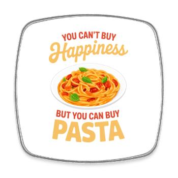 Pasta Nudeln Spaghetti Geschenke - Viereckiger Kühlschrankmagnet - Weiß - Vorne