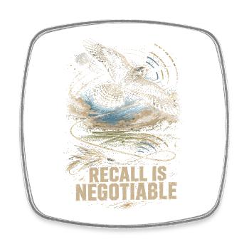 Falconry Falconer Recall Is Negotiable - Square fridge magnet - white - Front