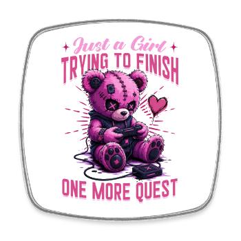 Pastel Goth Soft Goth Gaming Gamer - Square fridge magnet - white - Front
