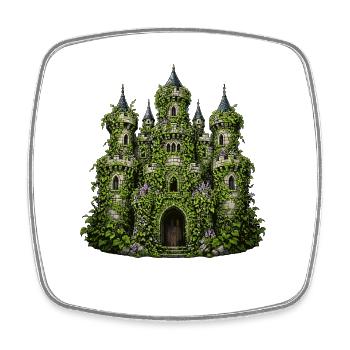 Ivy Castle of Liana Splendour - Square fridge magnet - white - Front