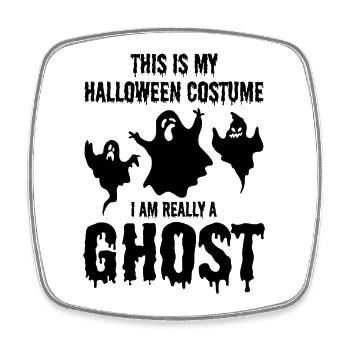 This is my Halloween costume I am really a ghost - Viereckiger Kühlschrankmagnet - Weiß - Vorne
