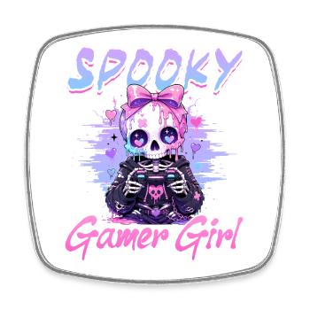 Pastel Goth Soft Goth Gaming Gamer - Square fridge magnet - white - Front