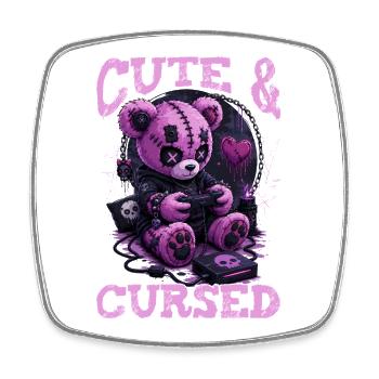 Pastel Goth Soft Goth Gaming Gamer - Square fridge magnet - white - Front