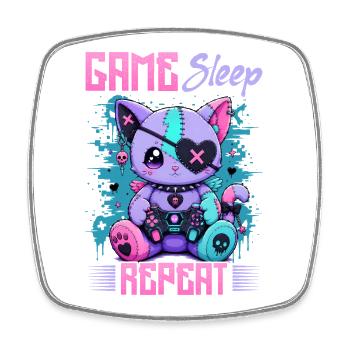 Pastel Goth Soft Goth Gaming Gamer - Square fridge magnet - white - Front