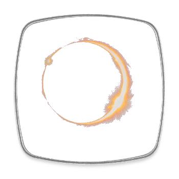 Solar eclipse I was there 12.08.2026 - Square fridge magnet - white - Front