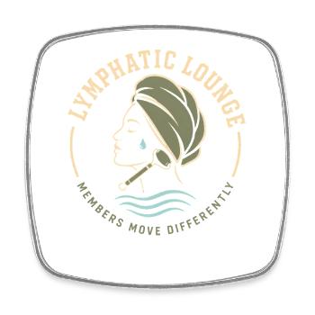 Lymphsystem Lymphdrainage Wellness Geschenk - Viereckiger Kühlschrankmagnet - Weiß - Vorne