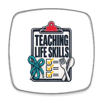Special Education Teaching Life Skills, Teacher Li - Square fridge magnet - white - Front