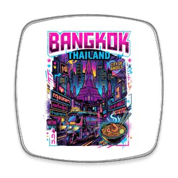 Bangkok Thailand Tuk Tuk - Viereckiger Kühlschrankmagnet - Weiß - Vorne