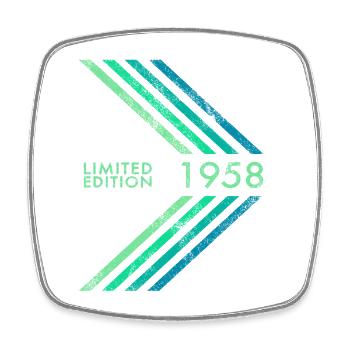 1958 Limited Edition Birthday Men's Women's Sports - Square fridge magnet - white - Front
