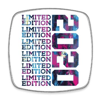 COOL 6 ANS ÉDITION LIMITÉE 6E ANNIVERSAIRE 2020 - Magnet carré - blanc - Devant