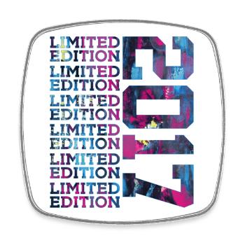 COOL 9 JAHRE LIMITED EDITION 2017 9. GEBURTSTAG - Viereckiger Kühlschrankmagnet - Weiß - Vorne