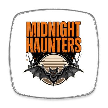 Halloween Bat – Midnight Haunters - Square fridge magnet - white - Front