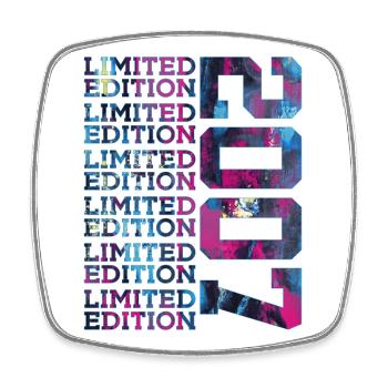 COOL 19 YEARS LIMITED EDITION 2007 19TH BIRTHDAY - Square fridge magnet - white - Front