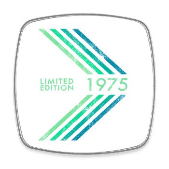Édition limitée 1975 Sports masculins féminins d’anniversaire - Magnet carré - blanc - Devant